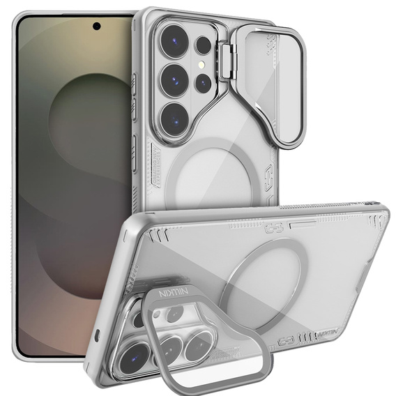 Husă blindată Nillkin Iceblade CamProp pentru Samsung Galaxy S26 Ultra, gri