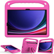 Husă pentru copii pentru Samsung Galaxy Tab S10 Lite / S10 FE / S9 FE, cu mâner, roz