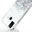 Huse pentru Samsung Galaxy M21, Glittery, transparentă