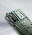 Husă blindată pentru Samsung Galaxy S24 Plus, Dexnor Full Body (Two Frames), verde