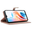Cu clapetă pentru Oppo A38 4G / Oppo A18 4G, Mandala, roz rose gold