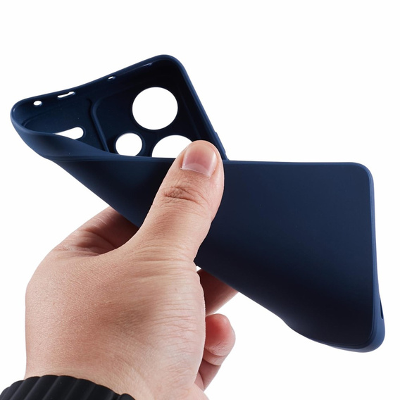 Husa pentru Xiaomi Redmi Note 13 Pro+, Silicone Lite, albastru închis