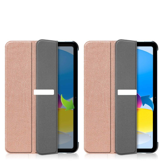 Husă pentru iPad 10.9 2022 10 Gen, Smartcase cu spațiu pentru stylus, roz
