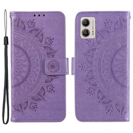 Cu clapetă pentru Motorola Moto G53 5G, Mandala, violet