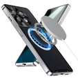Carcasă de protecție pentru camera foto pentru OnePlus 12 5G, CamShield MagSafe, transparent / argintiu