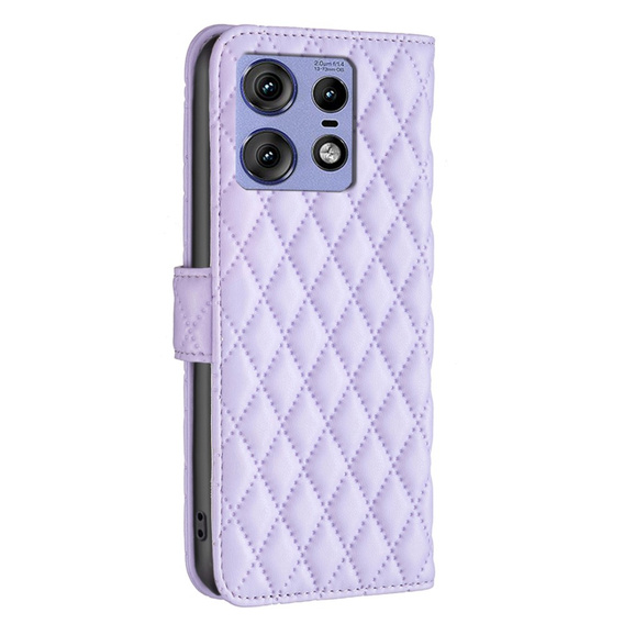 Cu clapetă pentru Motorola Edge 50 Pro 5G, Wallet, BINFEN COLOR, violet
