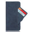 Cu clapetă pentru Samsung Galaxy S25 FE, Card Slot, albastru închis