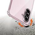 Carcasă pentru Samsung Galaxy A56, Erbord Dropproof, transparentă + Sticlă
