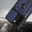 Husă blindată pentru Infinix Hot 50 Pro+ 4G, CamShield Slide, albastru