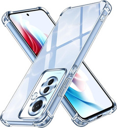Carcasă pentru Oppo Reno 11F 5G, Anti-Shock, transparentă + sticlă 9H