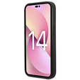 Karl Lagerfeld Huse pentru iPhone 14 Pro Max, Saffiano Karl's Head Patch, negru