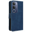 Cu clapetă pentru Vivo Y19s, Card Slot, albastru închis