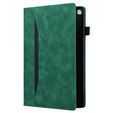 Husă pentru Lenovo Tab M11, Classic, cu spațiu pentru stylus, verde