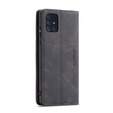 Husa CASEME pentru Samsung Galaxy A71, Leather Wallet Case, negru