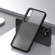 Carcasă pentru Samsung Galaxy S24+ Plus, Fusion Hybrid, cu protecție pentru camera foto, transparent / negru