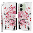 Cu clapetă pentru Xiaomi Redmi 13C / Poco C65, Wallet, Cat & Tree