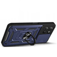 Husă blindată pentru Motorola Moto G15 / Motorola Moto G15 Power, CamShield Slide, albastru