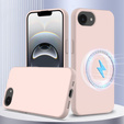 Huse pentru iPhone 16e, Silicone MagSafe, roz