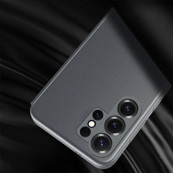 Husă din piele cu fereastră Smart View pentru Samsung Galaxy S26 Ultra