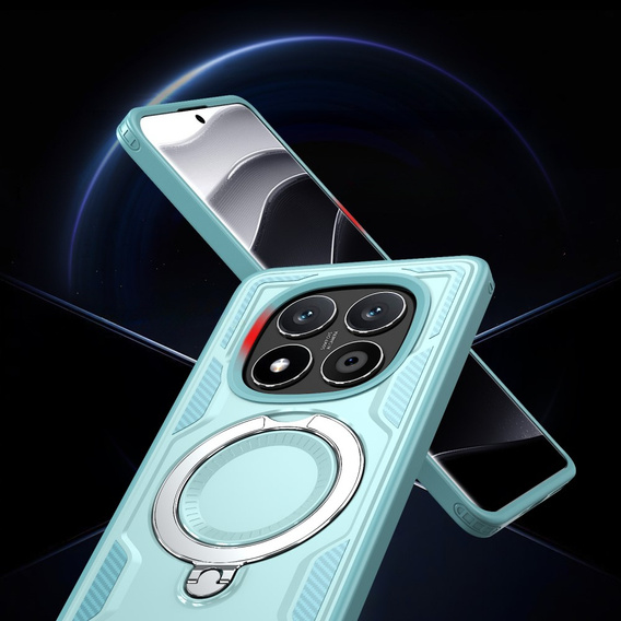Carcasă pentru Xiaomi Redmi Note 14 Pro 5G /  Poco X7 5G, Military MagSafe, albastru + 9H Glass