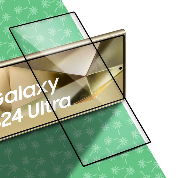 Sticlă temperată 5D Full Glue Smart Palm pentru Samsung Galaxy S24 Ultra