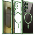 Husă pentru Samsung Galaxy S25 Ultra, Electro MagSafe, verde + Sticlă pentru ecran