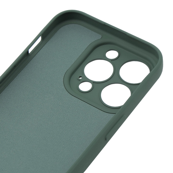 Husa pentru iPhone 15 Pro, Silicone Lite, verde