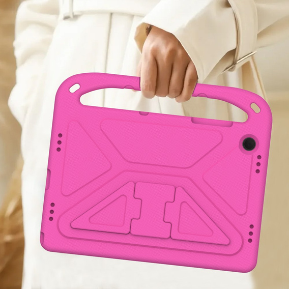 Husa pentru copii pentru Samsung Galaxy Tab A9+, Husa pentru copii cu mâner, roz