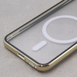 Carcasa Magnetic Dual Glass MagSafe pentru Samsung Galaxy S23, de aur