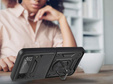 Husă blindată pentru Samsung Galaxy Z Flip 4 5G, CamShield Slide, negru