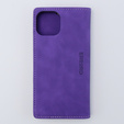 Husă pentru iPhone 15, ERBORD Vintage, portofel cu clapetă, violet
