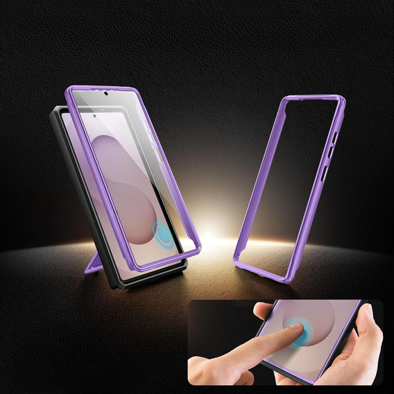 Carcasă robustă pentru Samsung Galaxy S25 Ultra – Tongate MECH Series Clip, negru