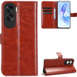 Cu clapetă pentru Honor 90 Lite 5G, Crazy Horse Wallet, maro