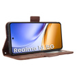 Cu clapetă pentru Realme 14 5G / Realme 14T 5G, Card Slot, maro