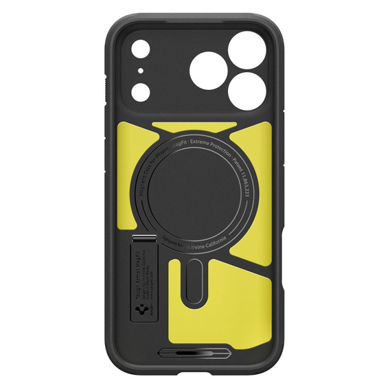 Carcasă Spigen pentru iPhone 17 Pro Max, Tough Armor T Mag MagSafe, negru