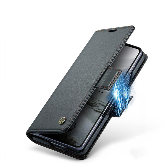 CASEME Litchi Wallet flip caz pentru Samsung Galaxy Z Fold7 5G