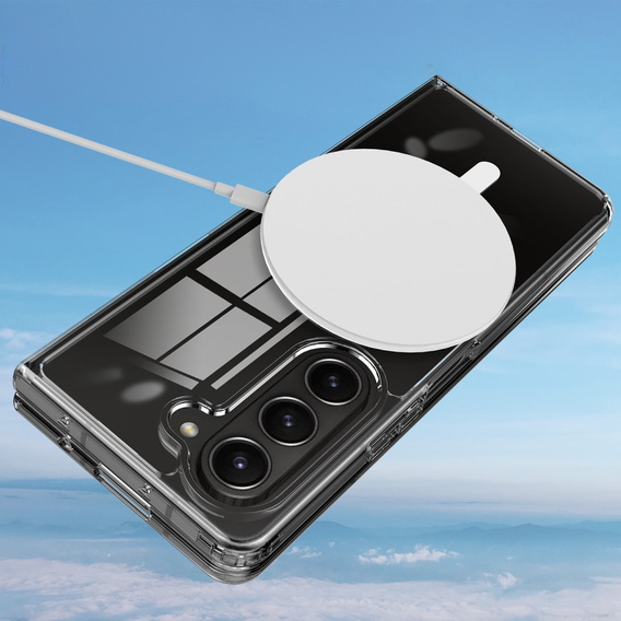 Husă pentru Samsung Galaxy Z Fold6 5G, Fusion Hybrid Case, pentru MagSafe, transparentă