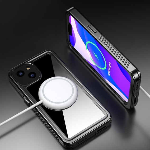 Husă impermeabilă IP68 pentru iPhone 13, negru