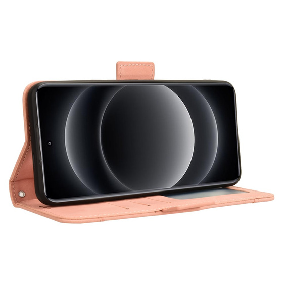 Cu clapetă pentru Xiaomi 14 Ultra, Card Slot, roz