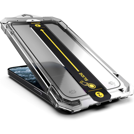 2x Sticlă temperată pentru iPhone X / XS / 11 Pro, ERBORD Easy App Full Screen Protector