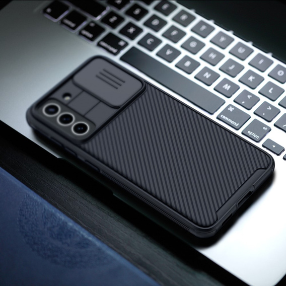 Carcasă blindată Nillkin pentru Samsung Galaxy S21 FE, CamShield Pro, negru
