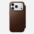 Carcasă Nomad pentru iPhone 17 Pro, Modern Leather Folio, maro