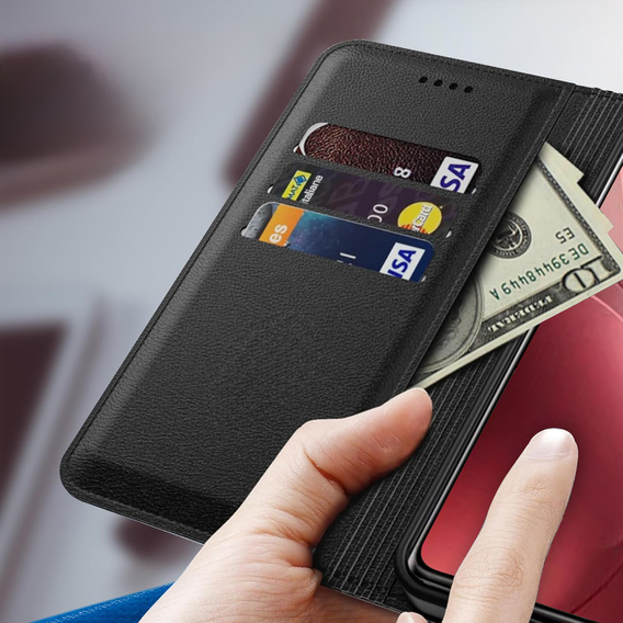 Husă tip portofel Crazy Horse pentru Oppo Find X9 Pro