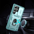 Husă pentru Samsung Galaxy S25 Ultra, KickStand Camera Lens, albastru