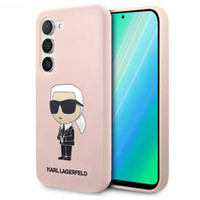 Karl Lagerfeld Huse pentru Samsung Galaxy S23+ Plus, Silicone Ikonik, roz