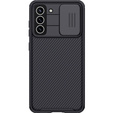 Carcasă blindată Nillkin pentru Samsung Galaxy S21 FE, CamShield Pro, negru