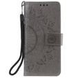 Cu clapetă pentru Oppo Reno6 5G, Mandala, gri