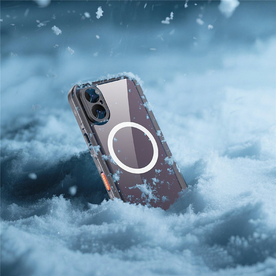 Husă pentru iPhone 17, impermeabilă IP68, SHELLBOX MagSafe, negru
