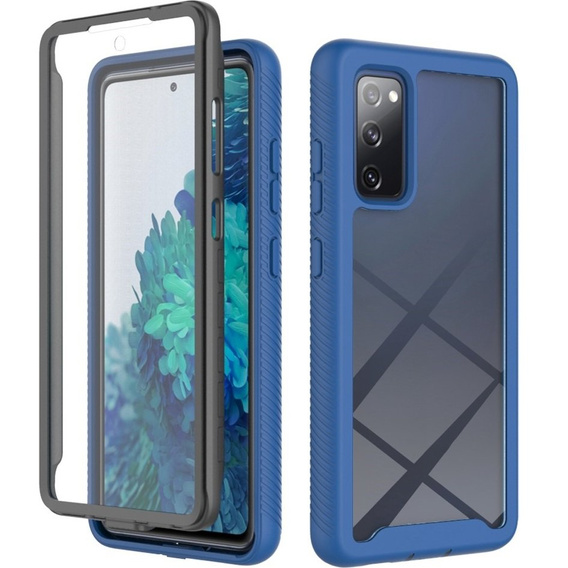 Carcasă pentru Samsung Galaxy S20 FE, Shockproof, cu folie, albastru închis