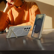 Husă pentru Samsung Galaxy S25 Ultra, Kickstand Matt Case, pentru MagSafe, gri